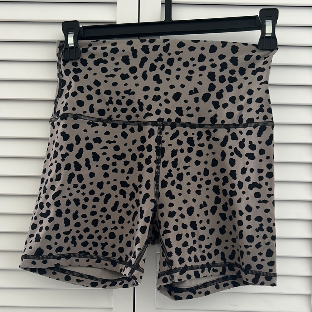 Black and Gray Women's Activewear Shorts